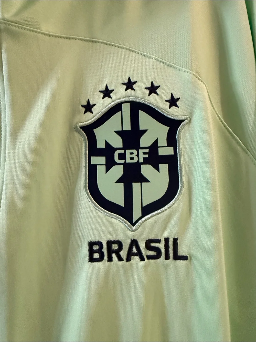 Nike Dri-Fit Knit Soccer Track Jacket Brazil Strike Green Medium DX1950-390 NWT